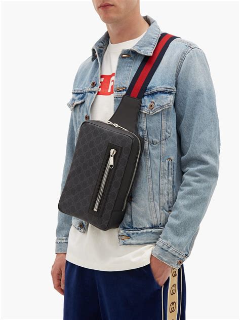 waist bag for men gucci|men's gucci crossbody bag sale.